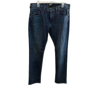 PAIGE Dark Wash Classic Straight Leg Denim Jeans Size 30‎